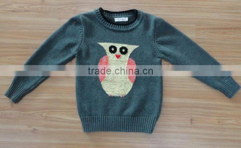 New Girls owl sweater female loose Bat Sleeve Sweater Size girl beautiful sweater(NF1524)