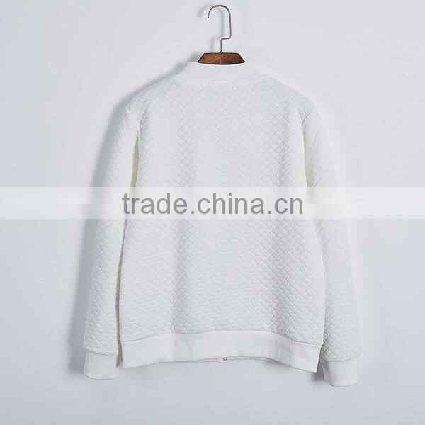 100%cotton runway casual baseball cloth jacket