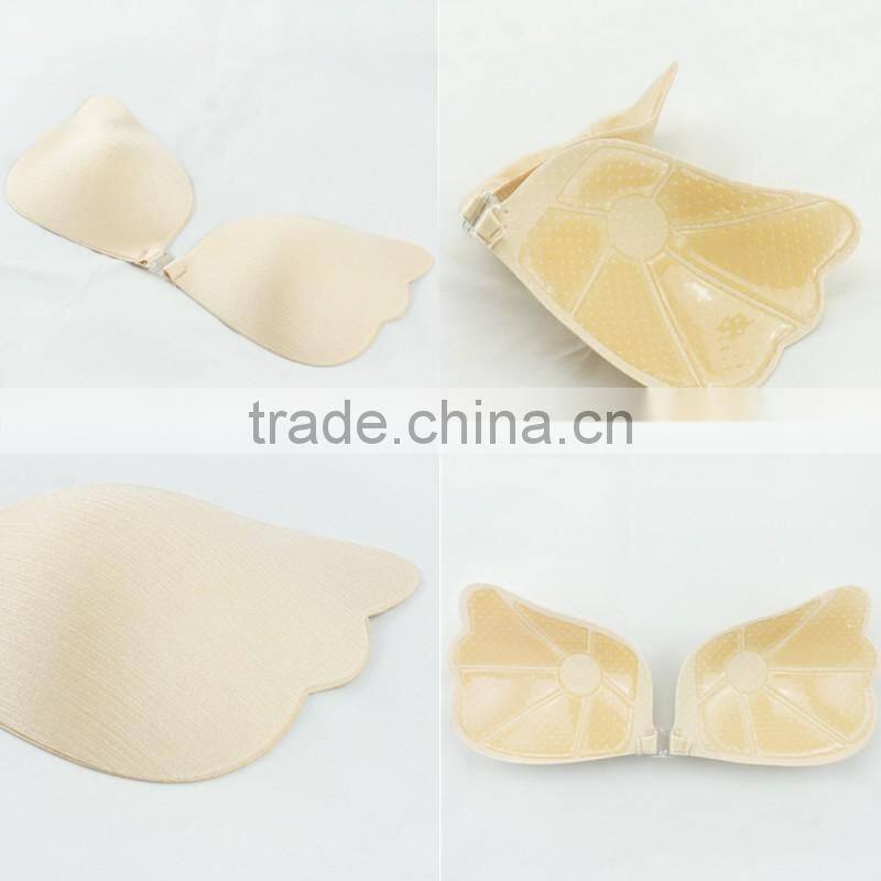 Push up front closure adhesive bra
