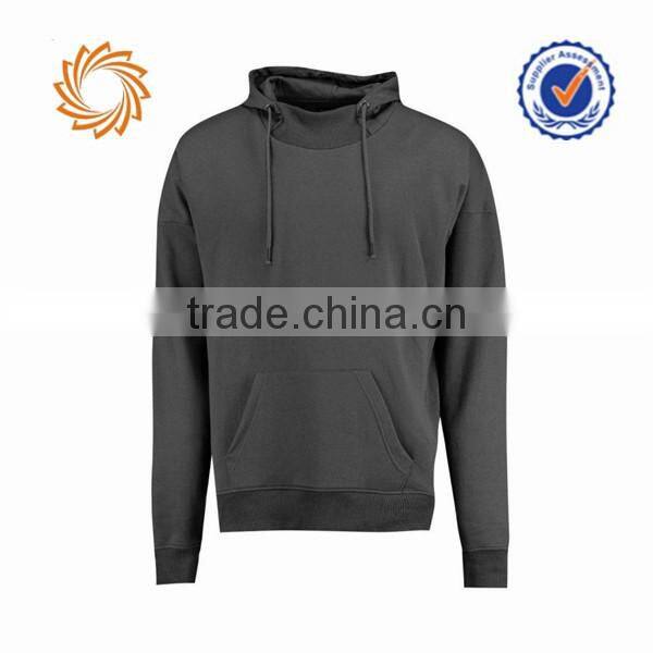 British style mens blank pullover hoodie with pocket