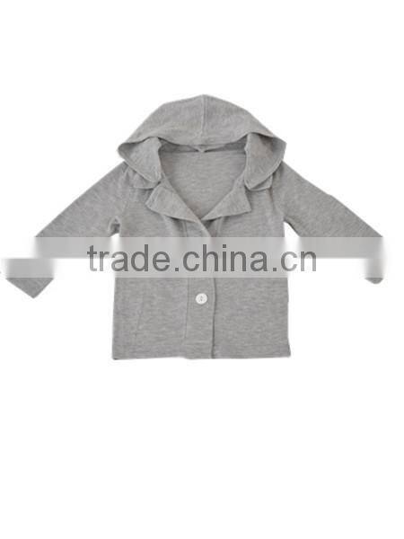 2014 New boy's single breasted hoodie cardigan sweater