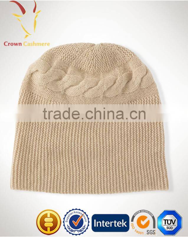 Lovely Cashmere Beanie Handmade Hat, Girls Cute Beanie Hat