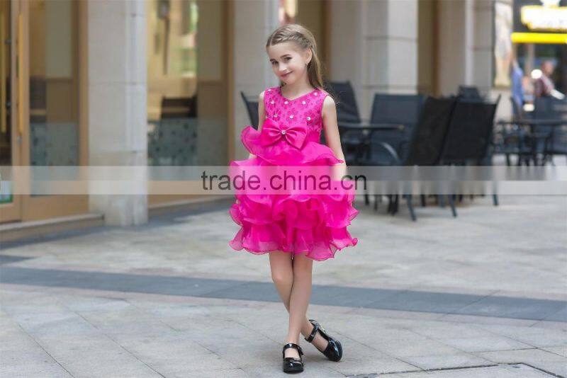 hot sale Net fabric ball grown dress for baby girl summer dress for girl ruffle skirt sleeveless