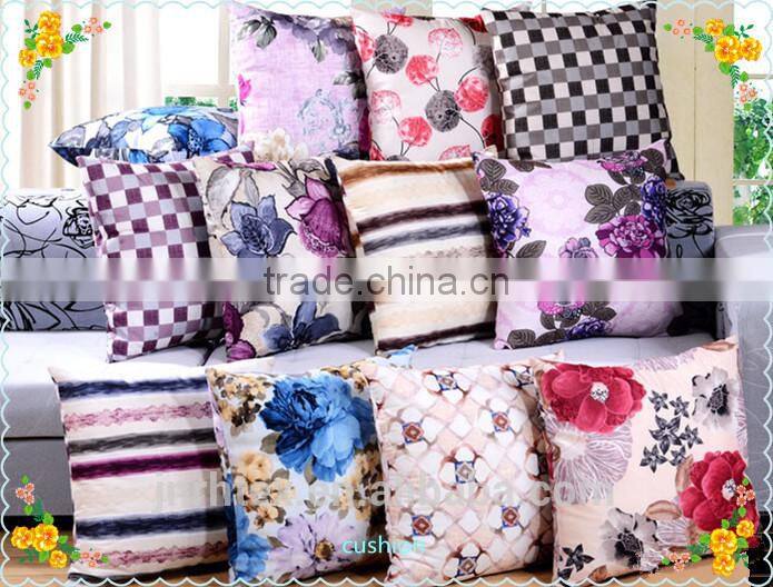 Custom made in china 100 polyester printed sofa cushion , cushion covers