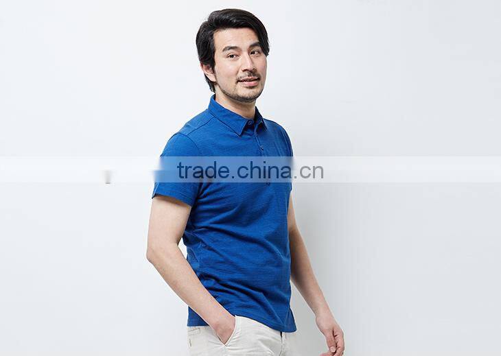 promotional high quality custom 100% cotton plain white polo t-shirt for men