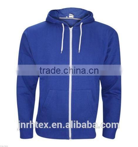 Winter warm 100% cotton custom crewneck hooded sweatshirt
