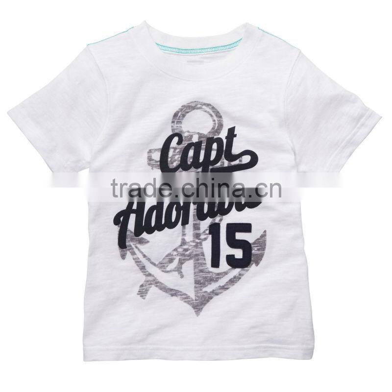 KIDS PRINTED T SHIRT WITH APPLIQUE NUMBERS