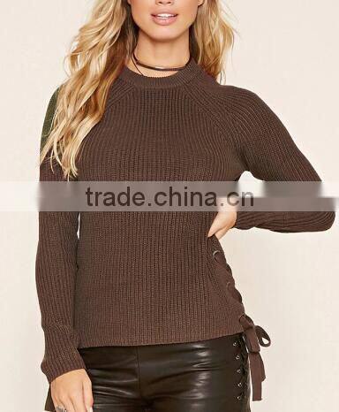 EY0863S new style fashion young women pure color pullover sweater