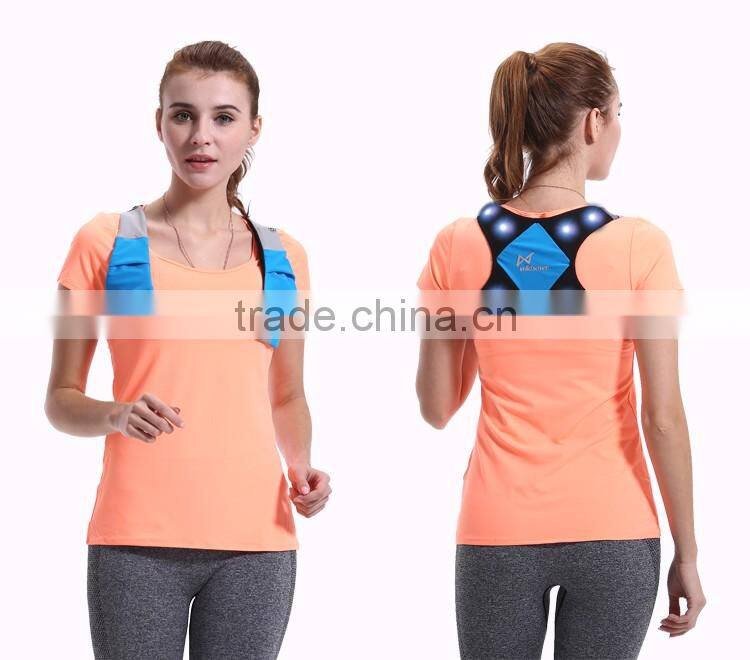 Outdoor flashing led running vest/led jogging suit/led sport vest