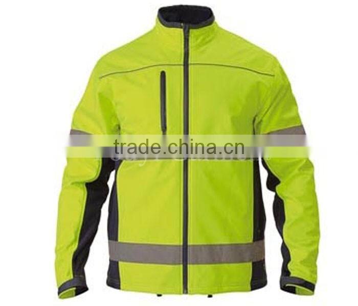 SOFT SHELL JACKET WITH 3M REFLECTIVE TAPE