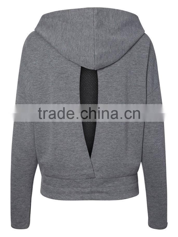Girls splicing color block thick warm autumn winter hoodie