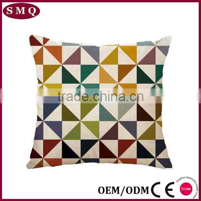 colorful printing wholesale geometric pillow cover
