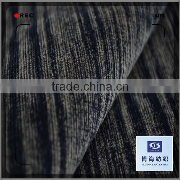 huzhou blueocean discharge print spandex corduroy fabric