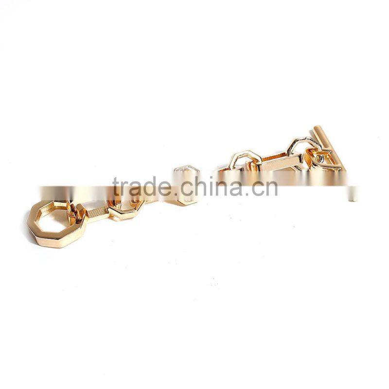 Zinc Based Alloy Purse Accessories Gold Plated 11cm(4 3/8"), 1 Piece