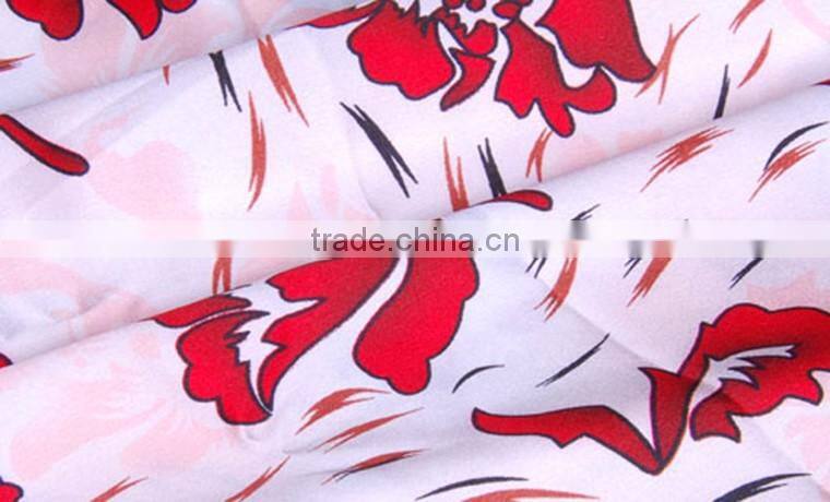 Polyester Dress Printed Satin Fabric