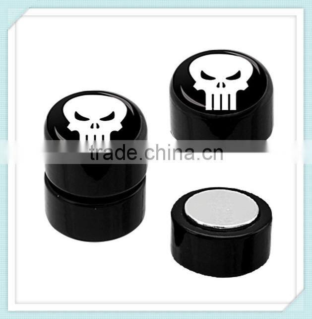 Logo Magnetic Cheater Plugs Earrings 2014 New Body Jewelry Supplier