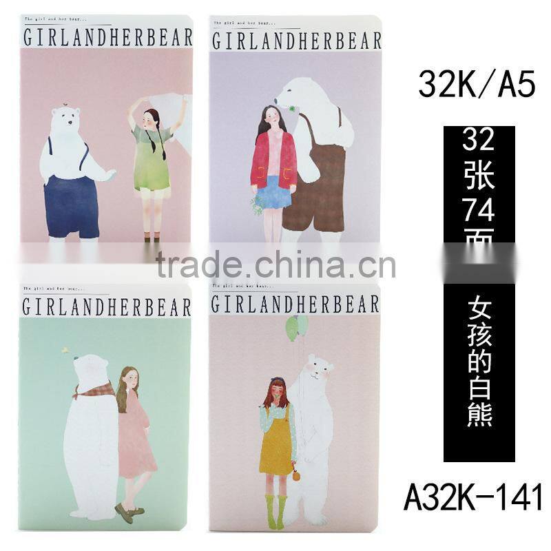 Hot Sale Cartoon notebook sewing exercise notebook for students