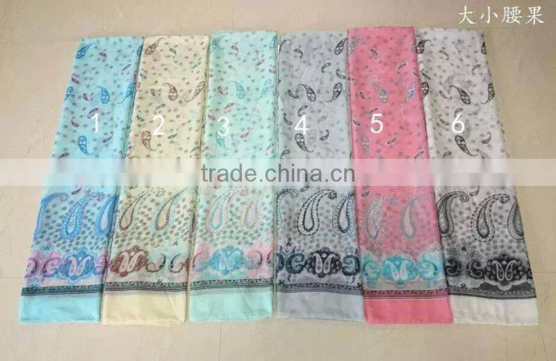 // Animal viscose scarf// big flower printed scarf //