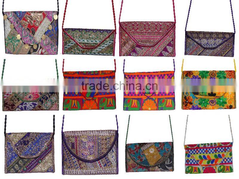 2017 USA market sholder cluthes from jaipuri bandhej