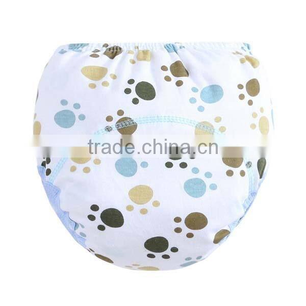pretty flower printed style wholesale 100% cotton baby cloth diaper