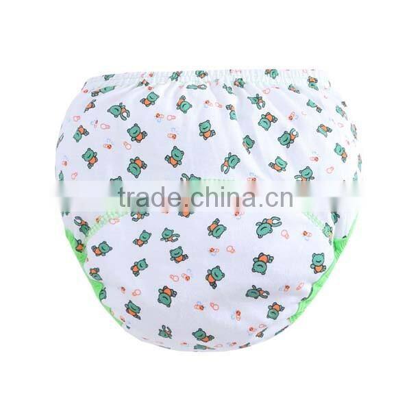 pretty flower printed style wholesale 100% cotton baby cloth diaper