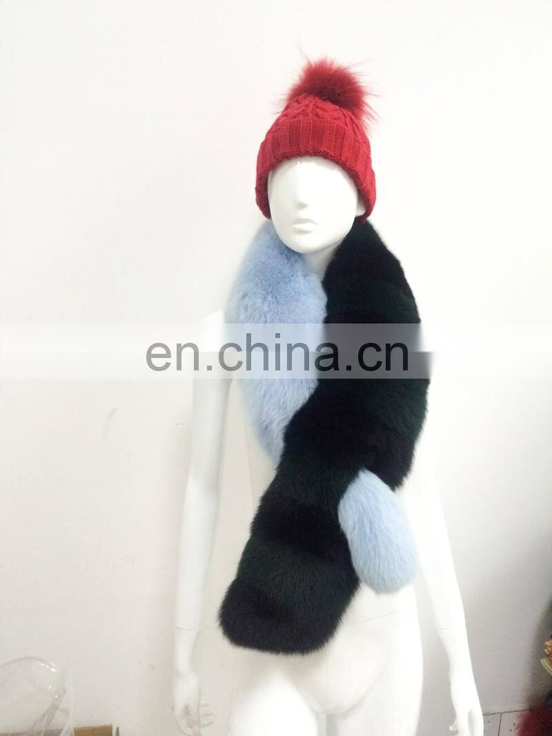 Real Natural Top Quality Women Winter Cheap Ladies Fox Fur Girl Scarf