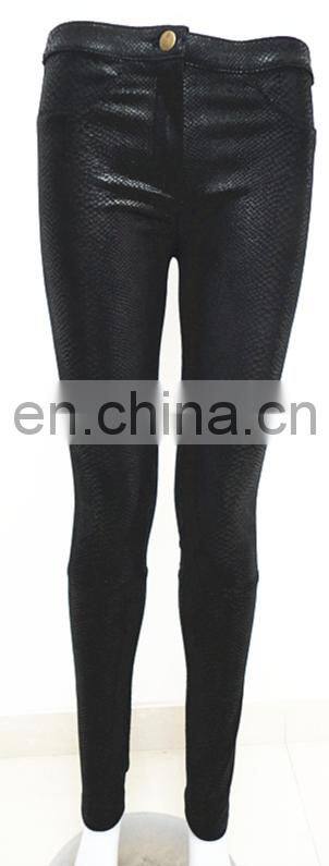 Sexy Picture Leather Leggings Women Stretch pants Leather Leggings