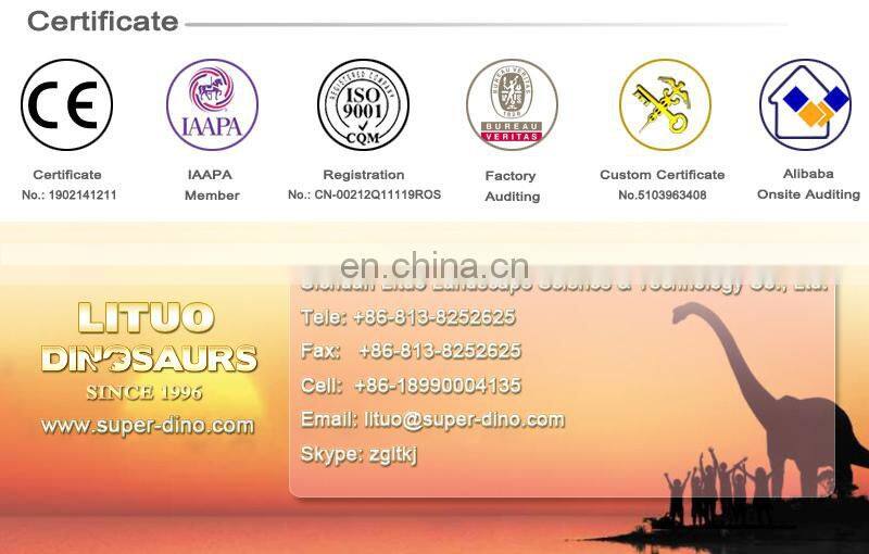 Amusement Park Show Large Animatronic Animals Model Of Tiger