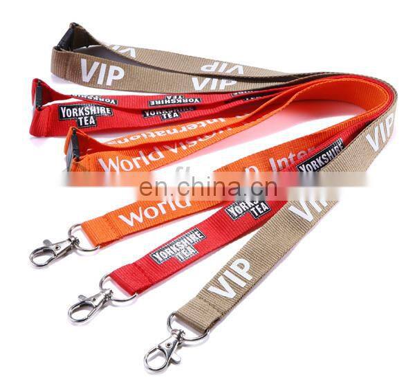 Hot sale polyester custom cheap heat transfer printing lanyards