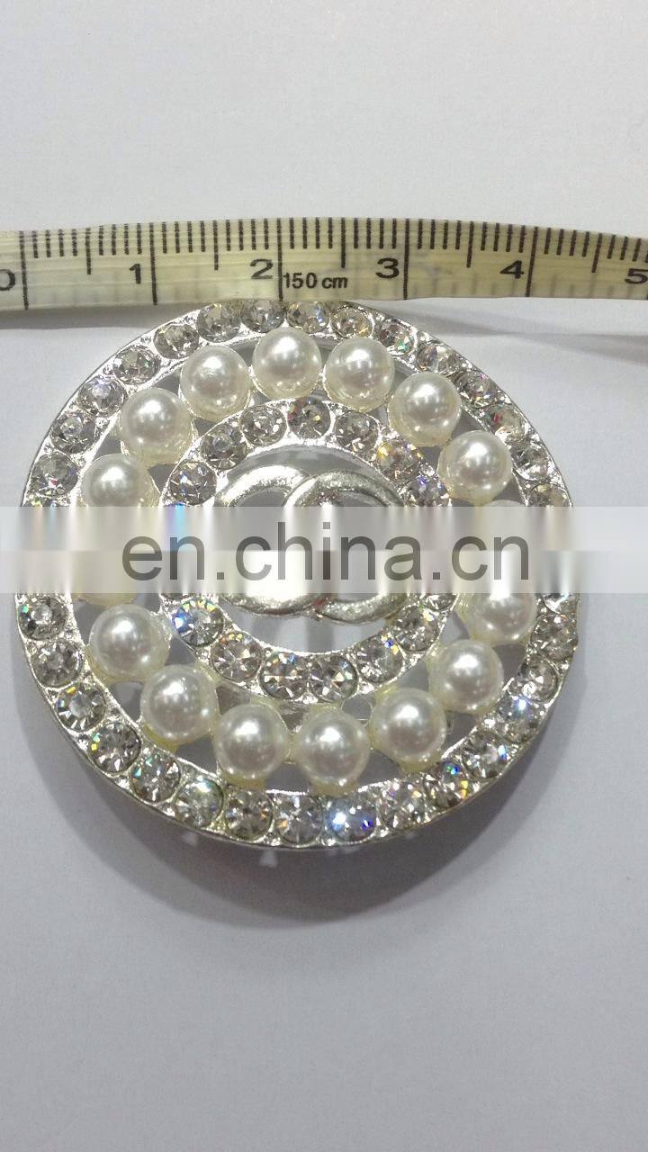 High Quality Fancy Round Diamante Crysta Bulkl Rhinestone Buttons