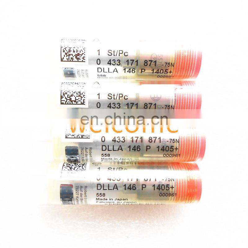 common rail Diesel fuel injector nozzle 0433171871;common rail fuel injector nozzle DLLA 146 P1405/ for 0445120040