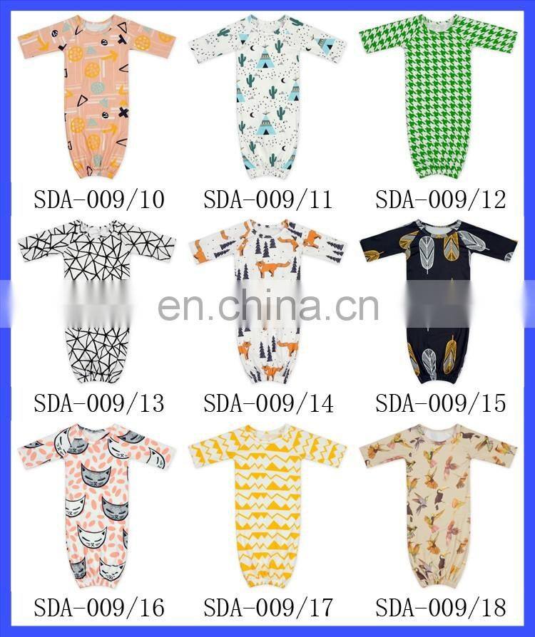 Girls And Boys Elastic Bottom Various Pattern Baby Sleeping Bags Cheap Clothing Wholesale Toddler Fancy Sleeping Gown