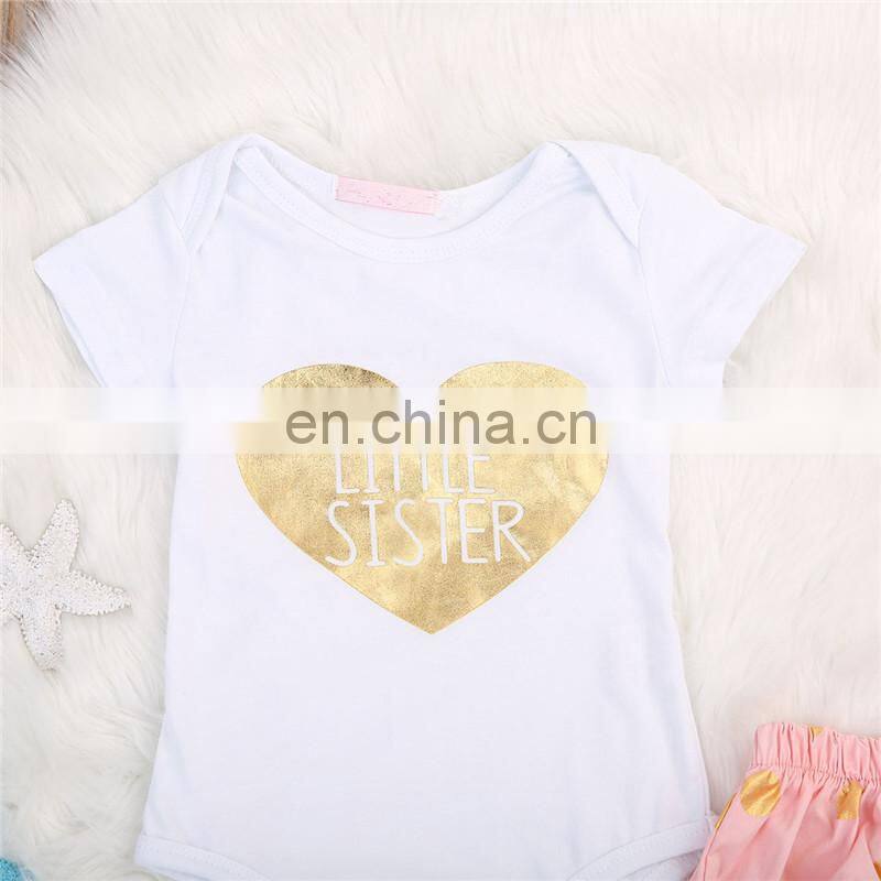 Baby Clothes Fashionable Short Sleeve Kids Romper Set