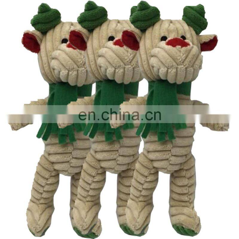 Christmas wholesale chew animal plush puppy pet dog toys
