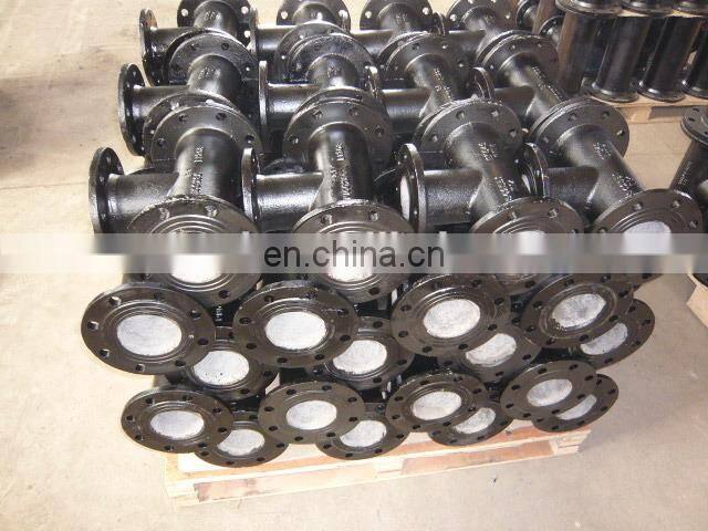 ISO 2531 ductile iron tee flange all flange tee with good price