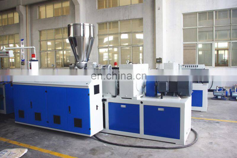 Plastic Wall Sheet Making Machine maker / PVC Cable Trunking Profile Extrusion Production Line