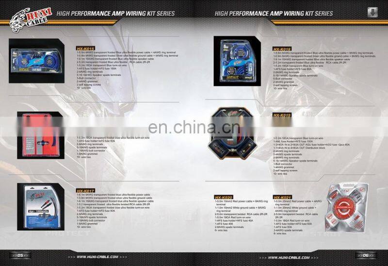 OFC 10 Ga Amplifier car kit car Amp wiring kit