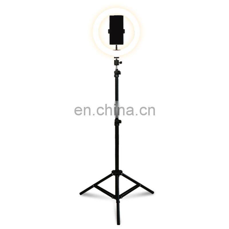 New LED Selfie Ring Light With 1.6 Meter Cell Phone Holder Tripod Stand for Live Stream Makeup