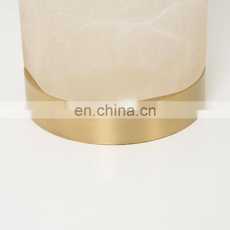 Simply Design Home Decoration Handmade Filament White Lamp Shade Alabaster Table Lamp