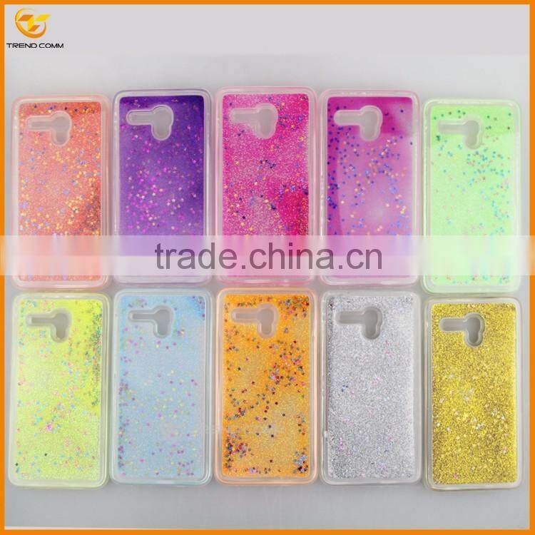 new arrival glitter quicksand back cover case for Alcatel XL5054