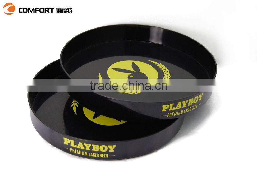 round bar tray popular use plastic serving tray