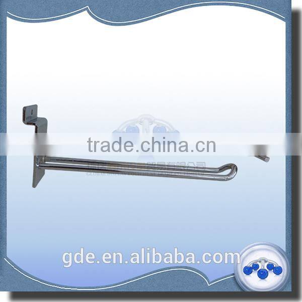 Metal slatwall hook with price tag