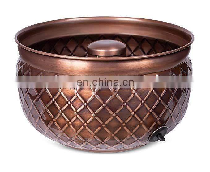 shiny copper hose bowl
