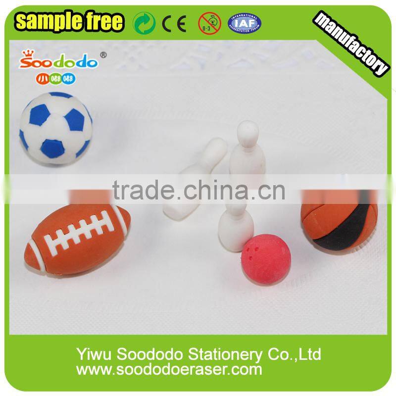 Mini Football Shaped 3D Eraser