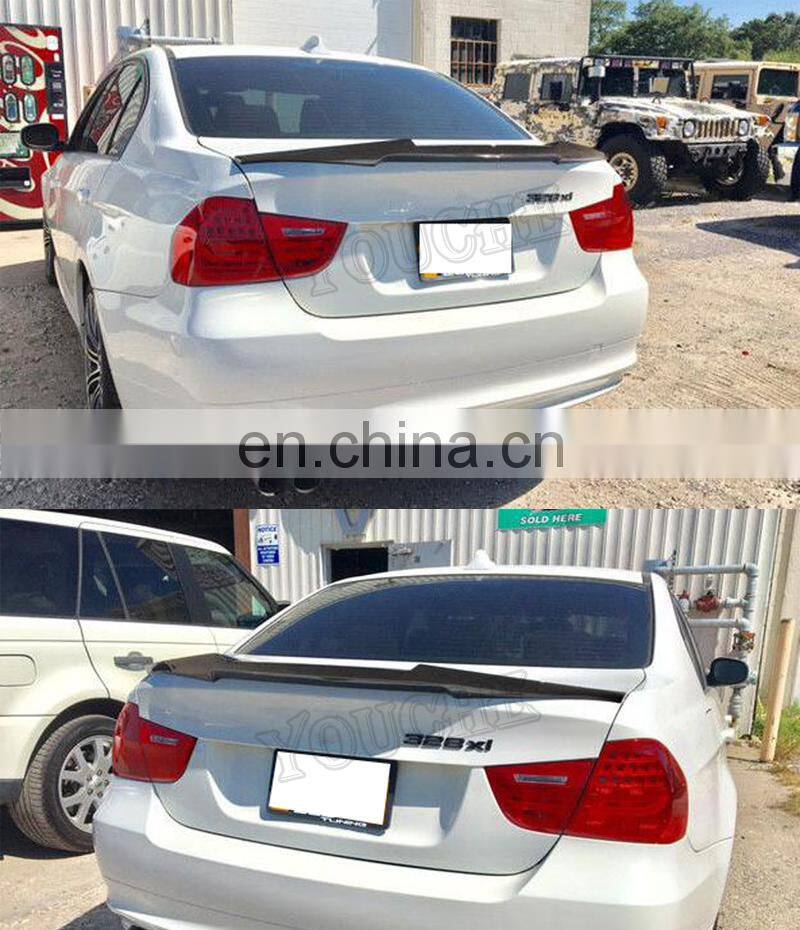Carbon Fiber M4 Style Rear Trunk Spoiler for BMW E90 & E90 M3 Sedan 318i 320i 325i 330i 2005 - 2011