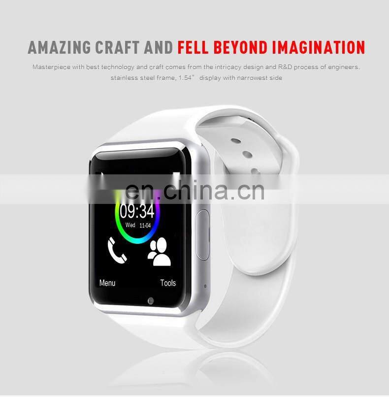 A1 BT Call Music Smart Watch Fitness Tracker Sport Pedometer Camera Message Reminder Smartwatch A1