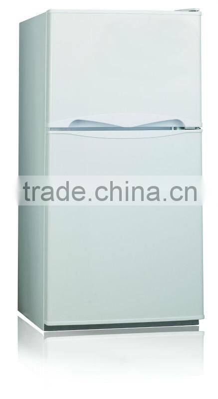 610L side by side three door refrigerator with combination of fan cooling and defrost cooling