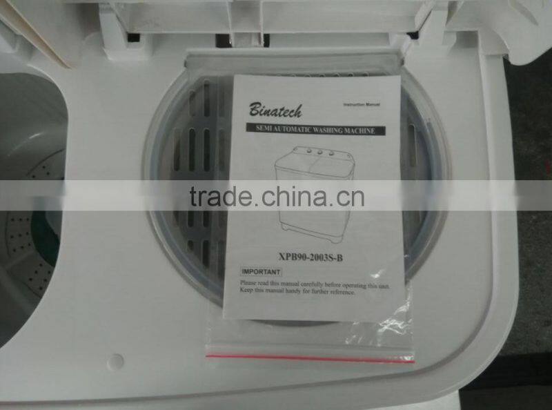 9kg semi automatic washing machine manual portable washing machine twin-tub washing machine