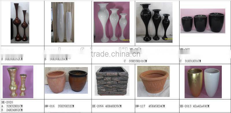 cheap flower pots, bulk flower pots, fiberglass planter flower pot