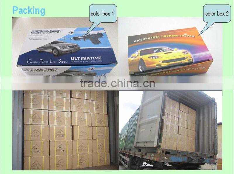 High quality 1 master 3 slaves car center lock system 6.5KGS force